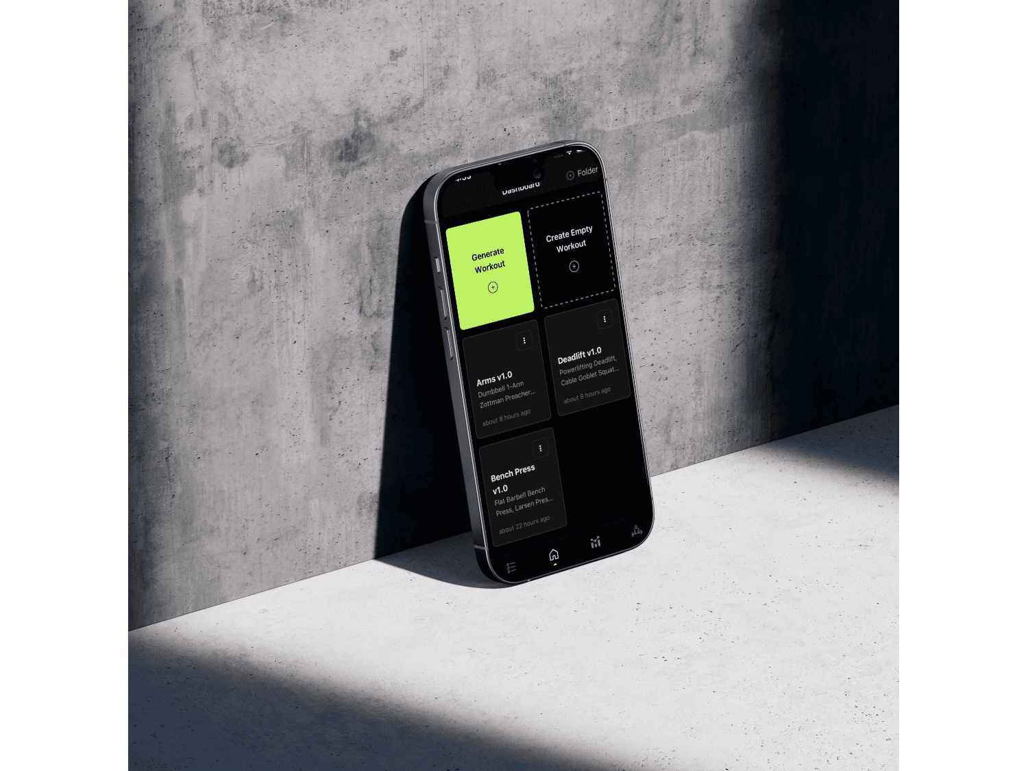 Dashboard app screen